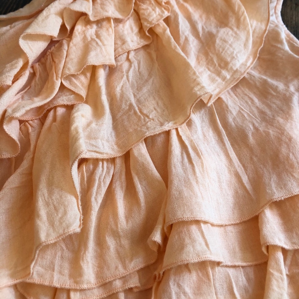 Wheat Ruffle Dress - Picture 2 of 3